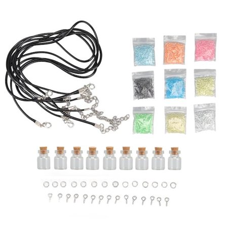 Miniglasflaskor med kork Transparent önskedriftande lysande dekoration DIY-hantverk