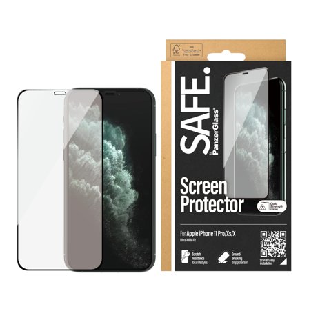 PanzerGlass SAFE Apple iPhone X/Xs/11 Pro, Black - NEW - 2YM