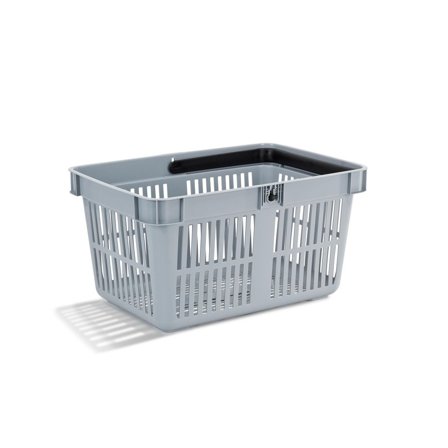 Kundkorg, Super, polypropylen, 680 g, 27 l, grå - Lyreco - Kontorsmaterial - Butiksmaterial - Kundkorg