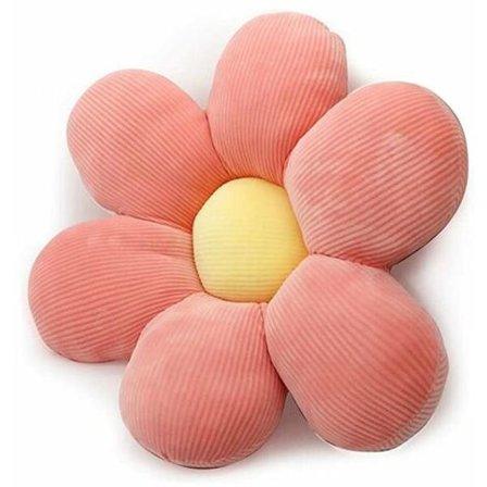 Blomst Pude Plys Pude, Kawaii Blomst Formet Pude, Blomst Formet Dekorativ Pude til Stol Sofa Gulv, Pink Tusindfryd