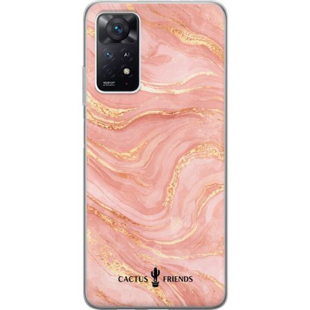Yhteensopiva Puhelinkuori Xiaomi Xiaomi Redmi Note 11 Pro 5G Cactus and Friends – RoseGoldFlow
