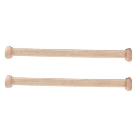 Garderobestang Tøjstang Garderobestøtte Skab Træ 51,2X5,5CM 2 stk