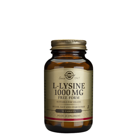 Solgar L-Lysin 1000 mg Aminosyrer 50 tabletter