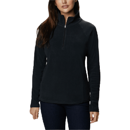 Columbia Glacial 1/2 Zip Fleecejackor Dam Svart M