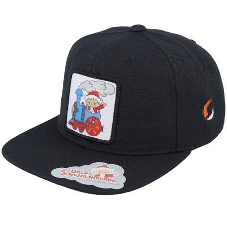 Unser Sandmännchen - Kids Sandmännchen Train Black Snapback Snapback Black Cap - @ Hatstore