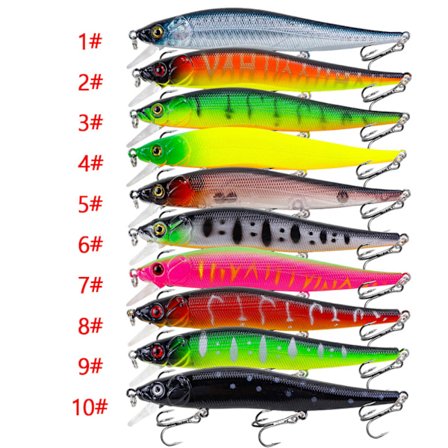 #Kunstig Lokke Spin Jigg Sett 6g Bass Lokke 10stk Tilfeldig Stil#