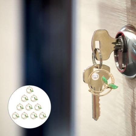 10 stk Legering Hengesmykke Ørepynt Tilbehør Stud Charm Fishtail