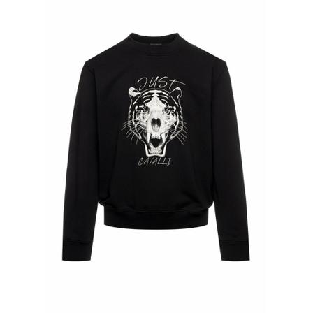 Just Cavalli, Sweatshirt Czarny, Mężczyzna, Rozmiar: S