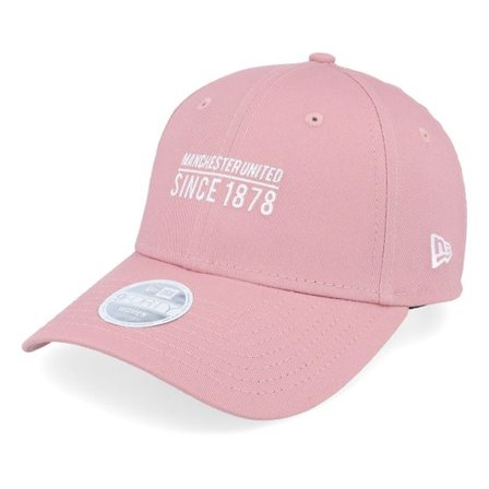 New Era - Football Rosa adjustable Keps - Manchester United Seasonal Womens 9FORTY Pink/White Adjustable @ Hatstore