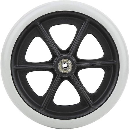 8-tommer Manuel Rullestol Forhjul Handicapudskiftningsdele Ældre Sundhedsforsyningskøretøj Gåstol Walker Anti-Slip Gummihjul