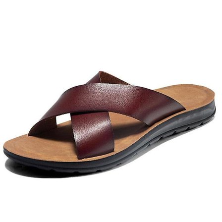 Summer Leather Classic Open-toed, gummisandaler