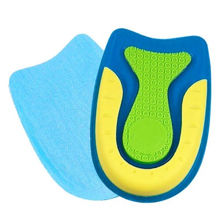 2x Skoindlæg til Hæl - Silikone - L