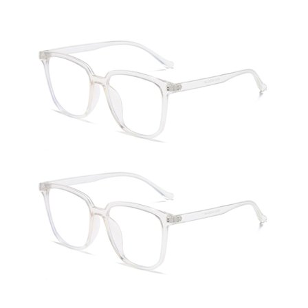 2-pak blålysblokkerende briller, lese-/spill-/TV-/mobilbriller
