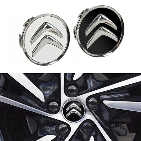 4-Pak - Citroën Centerkapsler / Hjulkapsel Emblem - Bil