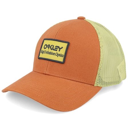 Oakley - Hdo Patch Auburn/Sulfide Trucker Trucker Orange Cap - @ Hatstore