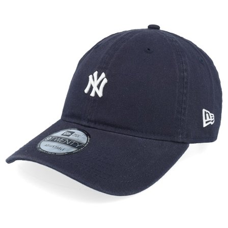 New Era - MLB Modrá unconstructed Kšiltovka - New York Yankees Mini Logo Washed 9TWENTY Navy Dad Cap @ Hatstore