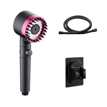 Korkeapaineinen 3-tilainen käsisuihku yksi-painallus pysäytyksellä, PP-suodatin, 1.5m PVC-letku ja ilman porausta kiinnike