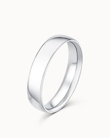Smooth Ring for Him Paul 950 Platinum 5MM - Engagement Rings & Wedding Rings from Vanbruun