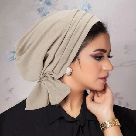 Muslimske kvinder Hijab Bonnet Turban Chemo Hue BEIGE