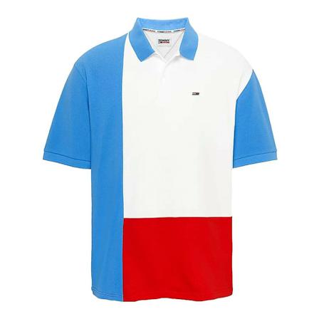 Tommy Jeans, Polo Shirts Niebieski, unisex, Rozmiar: L