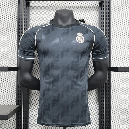 Real Madrid CF Fotball Vintage Edition Klubb Fotball Uniform T-skjorte S-2XL