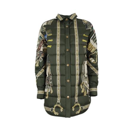 Etro, Down Coat Zielony, Kobieta, Rozmiar: M
