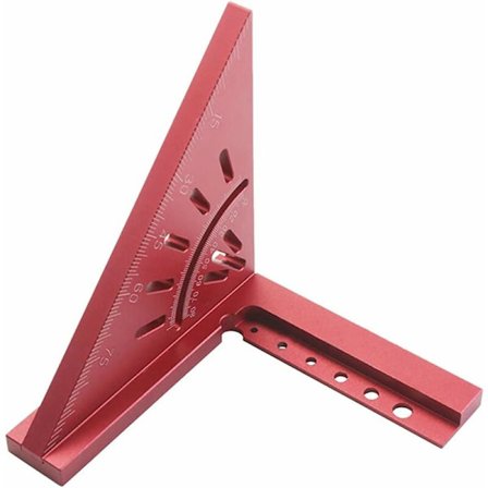 Multifunktionel 45-90 graders vinkelmåler i aluminium til tømrer