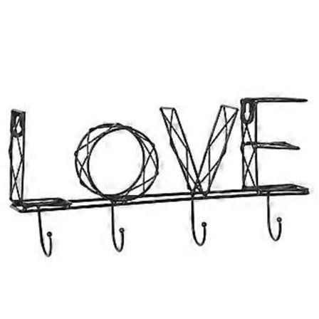 Kærlighedsbrev Krog Dekoration til Hjem Soveværelsestilbehør Nøgleholder Væg Knagerække Krog Hænger Husholderske på Vægstativ
