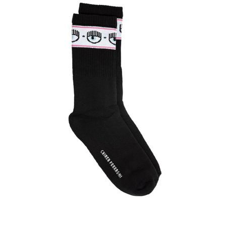 Chiara Ferragni Collection - Strumpor & Strumpbyxor - Svart - Dam - Storlek: One Size, Dam, Storlek: ONE SIZE
