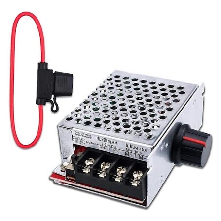 7-70V 30A PWM DC Motor Hastighetsregulator Strömbrytare Kontroll 12V 24V 36V 48V med 30 Amp Säkring
