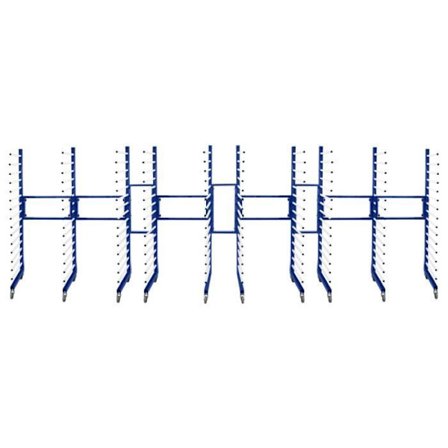 Torkvagnar - MONSTERSHOP - Kombinerbar x5 - Sammankopplingsbara hyllor - Blå