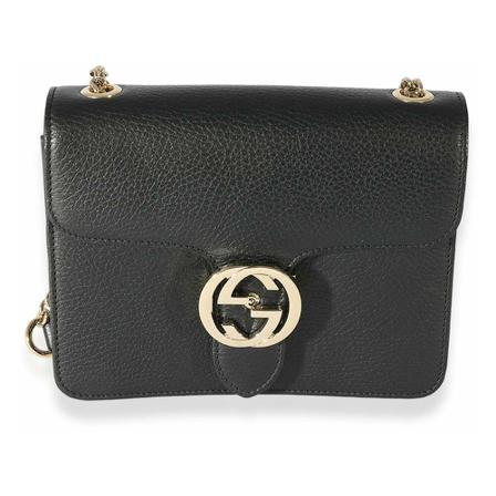 Gucci Vintage, Pre-owned Shoulder Bag Zwart, Dames, Maat:ONE Size,leer