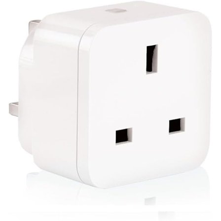 Zigbee 13A Plug-In Adapter UK Smart Socket (ZigBee 3.0) med effektövervakning, fungerar med Home