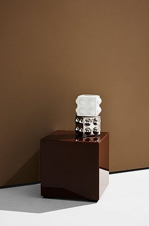 Jotex - Würfel Aus Farbigem Glas 35x35 Cm Glas/MDF Pop - Kaufen Pastill - Möbel bei Jotex