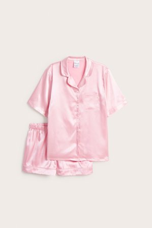 Kappahl | Pyjamas i sateng | Lyserosa