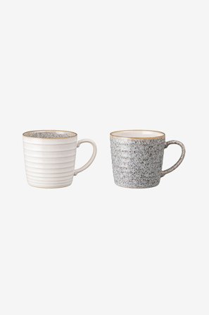 Denby - Mugg Studio Grey 40 cl 2-pack - Grå - Koppar & muggar - Från Homeroom