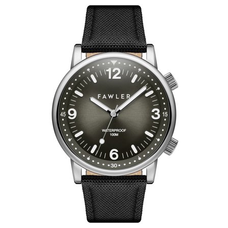 Acero | Reloj de submarinismo de acero inoxidable en gris y plateado para hombres - Relojes de pulsera