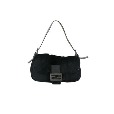 Fendi Vintage, Pre-owned Shoulder Bag Zwart, Dames, Maat:ONE Size,leer