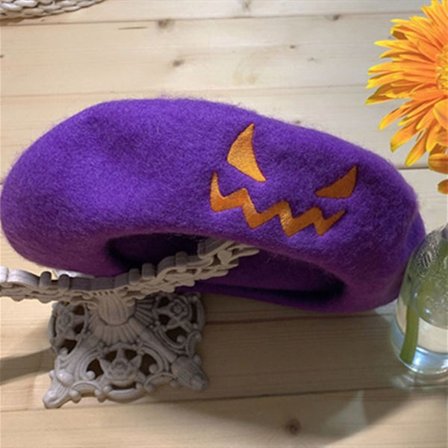 Halloween Gresskar Beret Cap Franske hatter LILLA BARN BARN