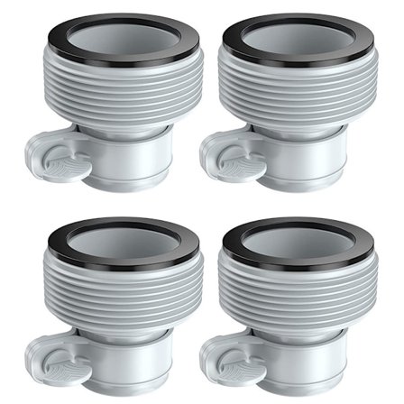 Adapter B för Intex Pool, 1,25" till 1,5" typ B slangadaptrar för pumpar och saltvattensystem (4st)