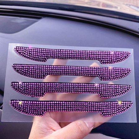 4 ST Dörr Anti-kollisionsremsa anti-scratch ROSA pink