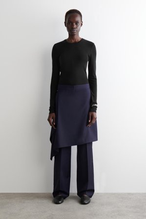 COS Wool Skirt Trousers in Blue - Women