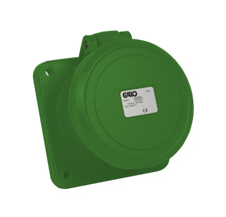 Garo UI 463-2 S Paneluttak IP44, 5-polet, 63 A Grønn, 2 h, Stikkontakter & kabler