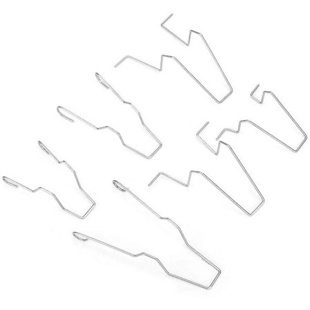 Fjäderklämma för strålkastare, 6 st stål fjäderklämma för halvljusstrålkastare, fjäderklämma för strålkastare 5zhsfullkit för H1/h3/h4/h7