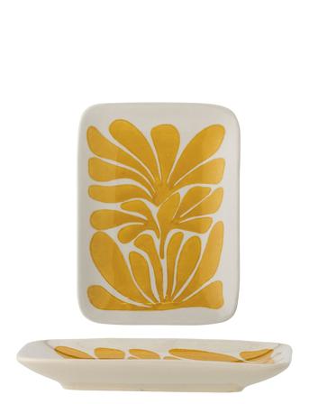 Fauni Plate Home Tableware Serving Dishes Serving Platters Yellow Bloomingville