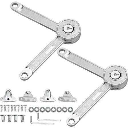 2 st. Skåpslucka Lyftfäste gångjärn Dörr Skåp Möbel Skåp Lock Klaff Håll Buffert Dämpare Justerbar