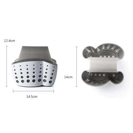 /EA/ Køkkenvogn Vask Organizer Køkkenredskabsholder Svampeholder