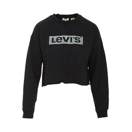 Levi's Graphic RAW CUT Crew NEW Logo Sort, Dame Sweatshirts
