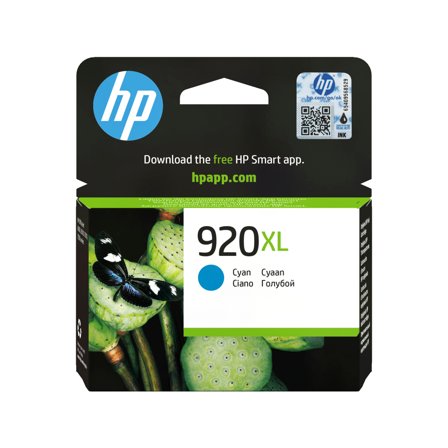 HP 920XL - Høy ytelse - cyan - original - blekkpatron