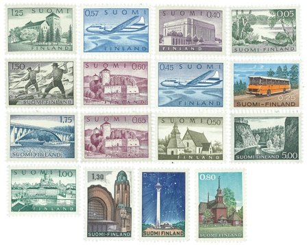 Finland - Model 1963 - 16 forskellige - Postfrisk